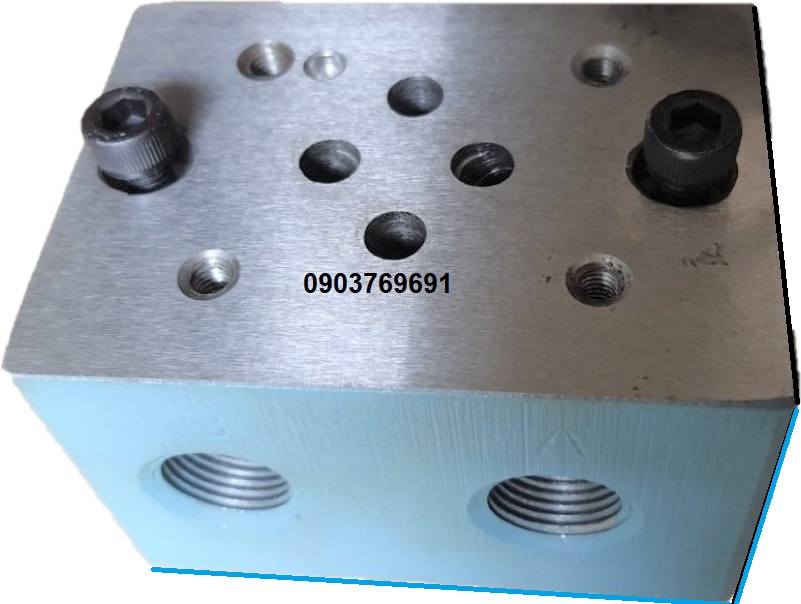 Đế van thủy lực 02 xã đáy donkin size dsg01 / 02-1 van, ren 3/8"