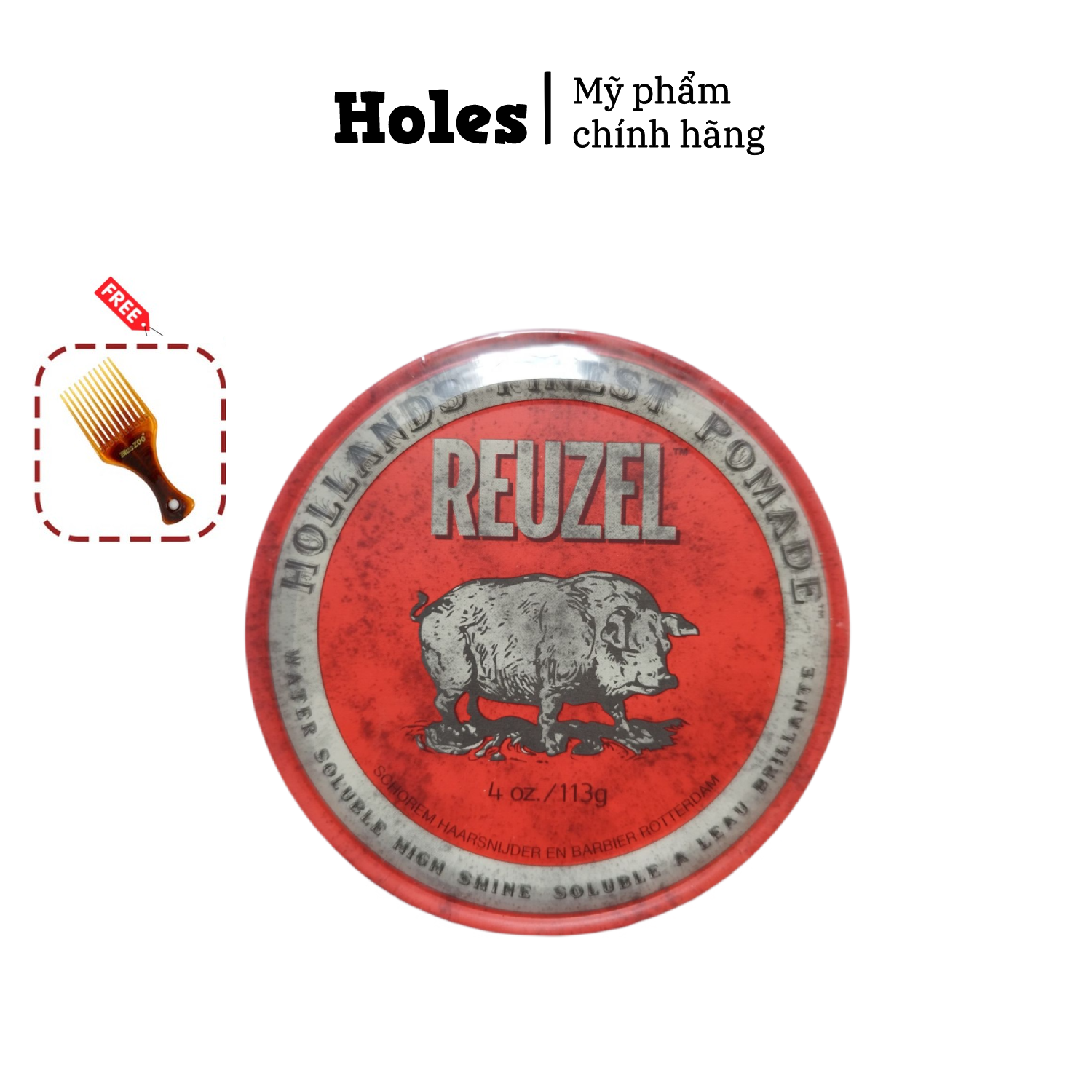 Sáp vuốt tóc Reuzel Red Pomade - 113gr