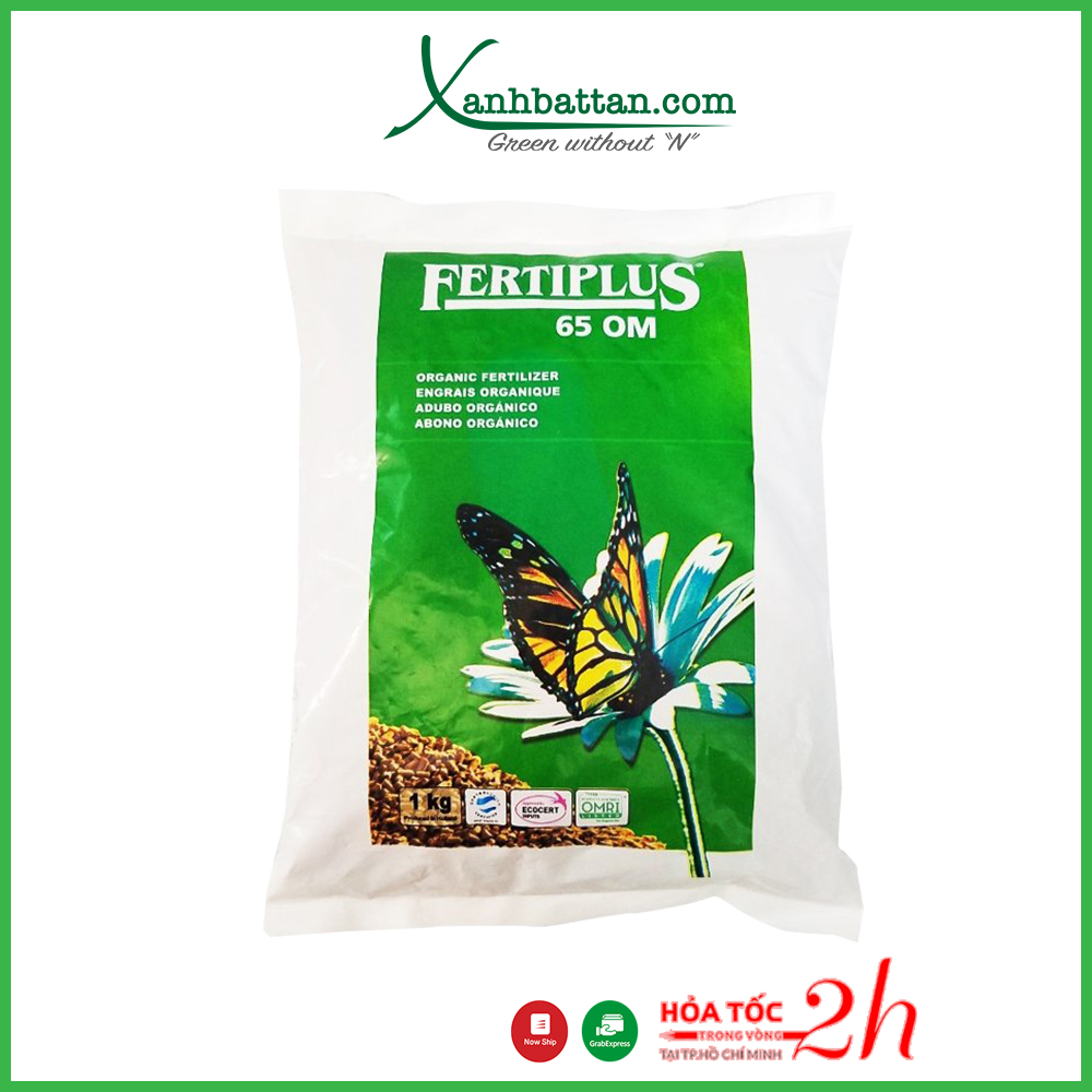 Phân bón hữu cơ hà lan fertiplus 65om hiệu con bướm 1 kg
