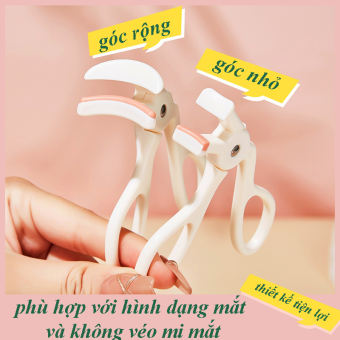 Dụng Cụ Bấm Mi Góc Nhỏ Và Góc Rộng Dạng Tay Cầm Nhỏ Gọn, Cây Kẹp Lông Mi Đầu Silicon Tự Nhiên Siêu Cong Dễ Sử Dụng TIDO, TIDO
