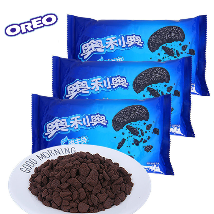 Bánh oreo vụn sẵn nguyên liệu và vật dụng làm bánh cheesecake oreo 8.5g