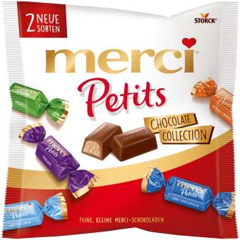 So Co La Đen Có Sữa Merci Petits Hỗn Hợp Chocolate Collection 125g