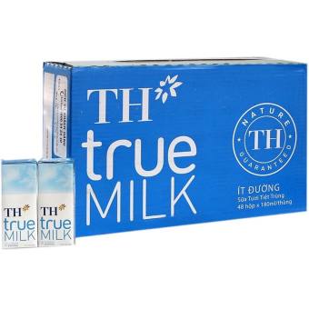 Thùng 48 Hộp Sữa TH Truemilk Ít Đường / Có Đường / Không Đường 180ml
