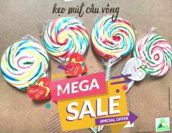 KẸO MÚT NHIÊÙ MÀU CẦU VÒNG MÓN QUÀ NGỌT NGÀO( combo 15 cây)