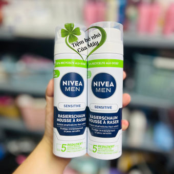 Bọt Cạo Râu Nivea Men Sensitive 200ml - Đức