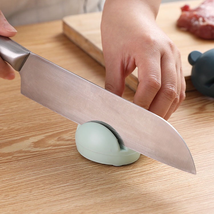 Đá mài dao kéo mini hình ếch/ dụng cụ mài dao kéo hình ếch dễ thương