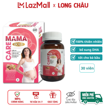 Viên uống bổ bầu Care Mama Gold bổ sung DHA– Lọ 30 viên