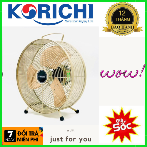 Quạt tích điện korichi krc-6212 - hàng chính hãng