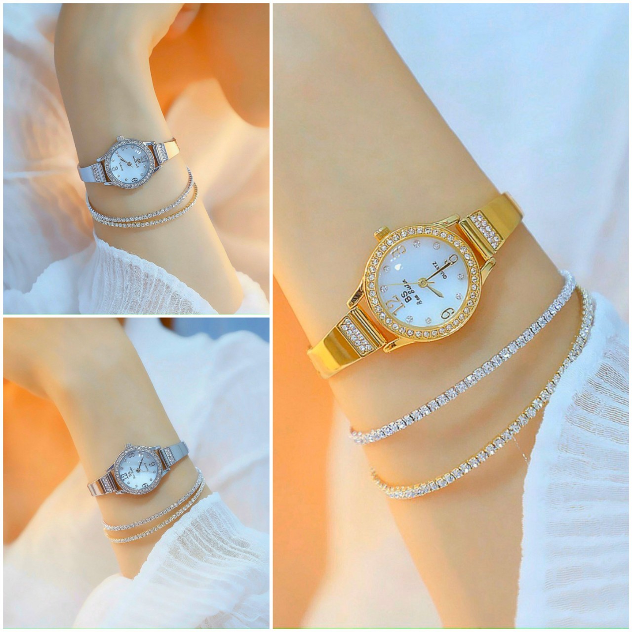 Đồng hồ Nữ BS bee sister Mặt nhỏ xinh dây thép không gỉ cao cấp -dong ho nu -đồng hồ nữ giá rẻ -đồng hồ nữ chống nước -đồng hồ nữ chính hãng- đồng hồ nữ - đồng hồ đôi nam nữ- đồng hồ thông minh