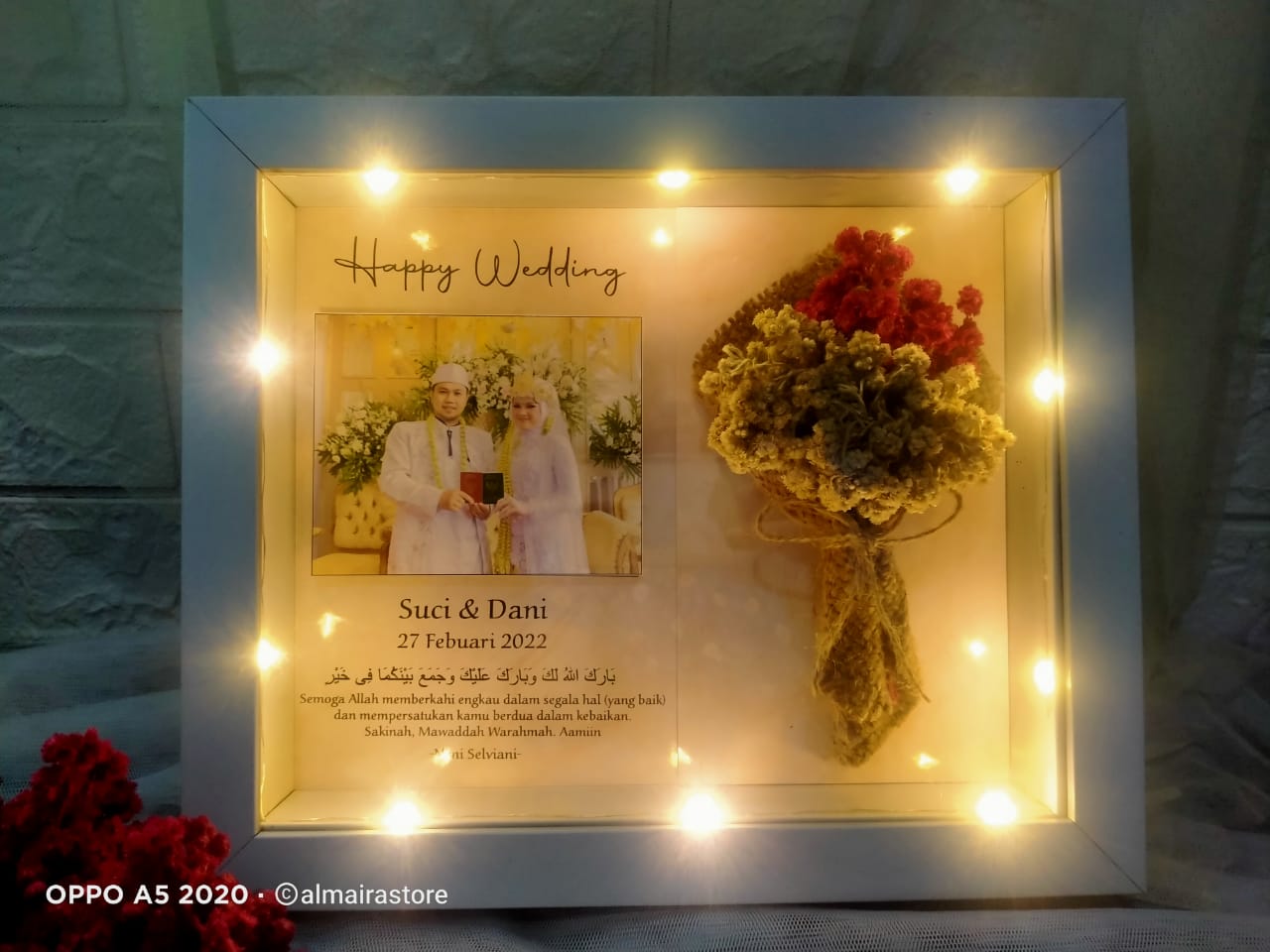 Kado Wisuda Hadiah pernikahan Kado Pernikahan unik Edelweis in frame