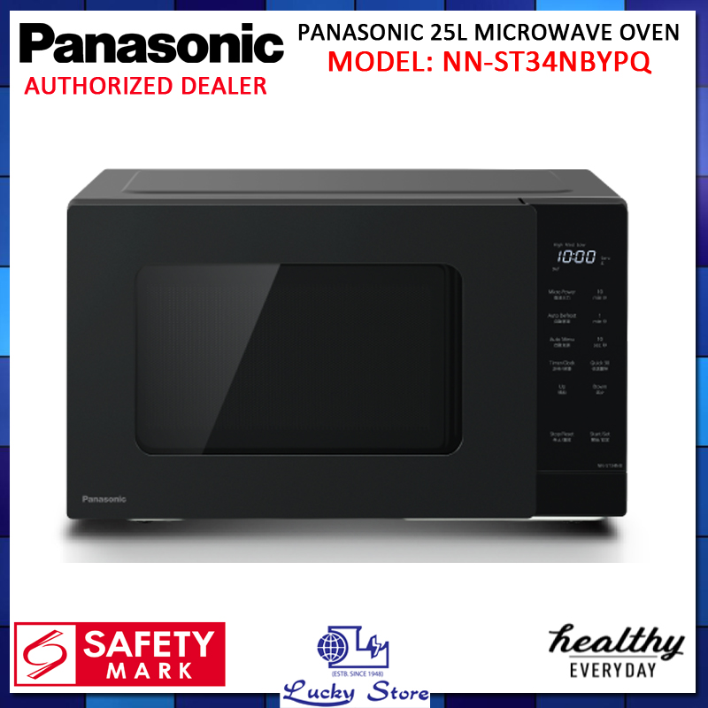 panasonic flatbed microwave black