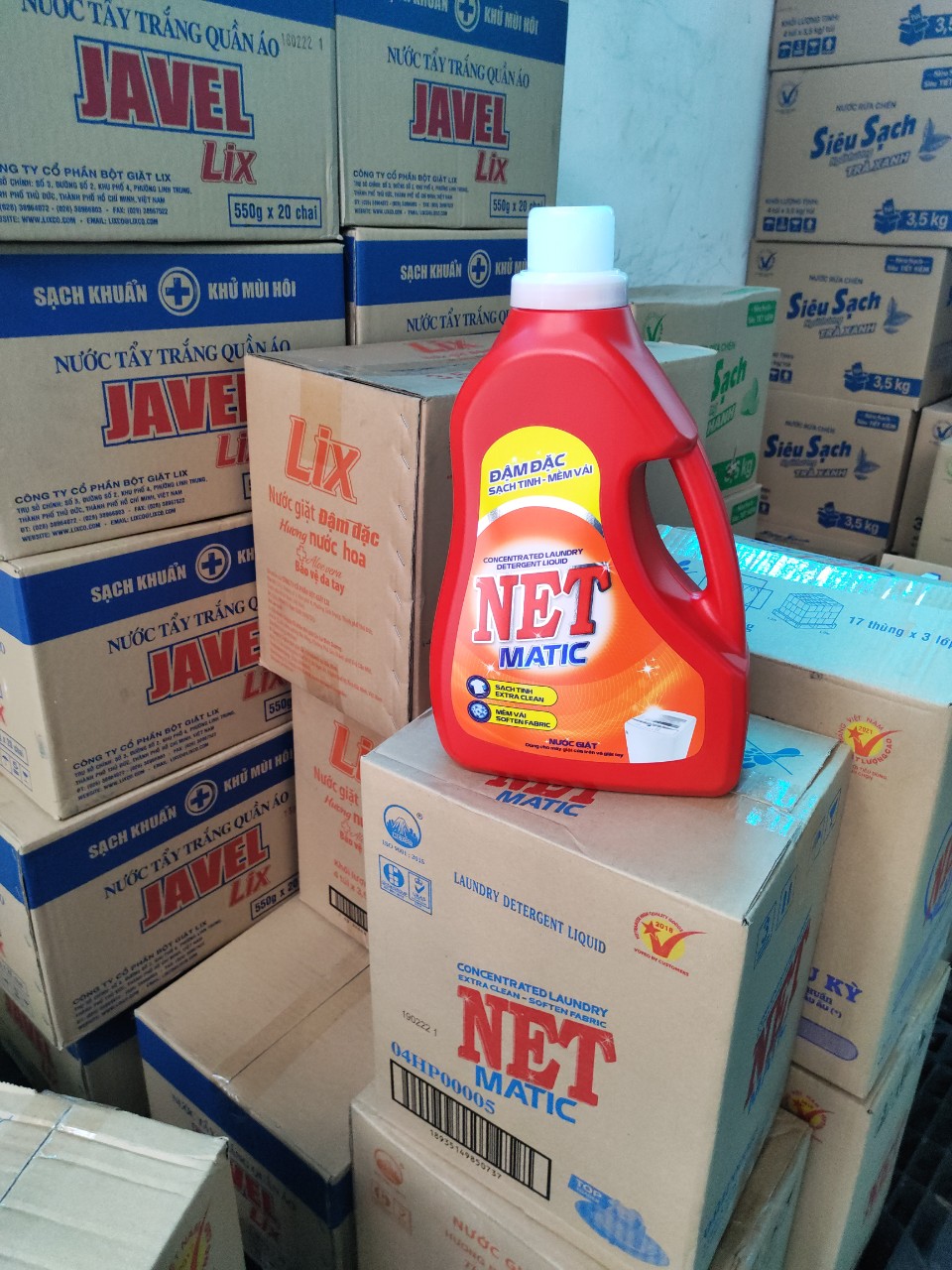 Nước giặt Net Matic Đậm Đặc màu đỏ 3,6kg