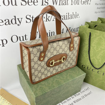 GUCCI Túi Xách Tay Cho Nữ Đang Giảm Giá Túi Xách Tay 2022 Màu Nâu Trung Bình Có Hộp Và Túi Giấy Tùy Chọn