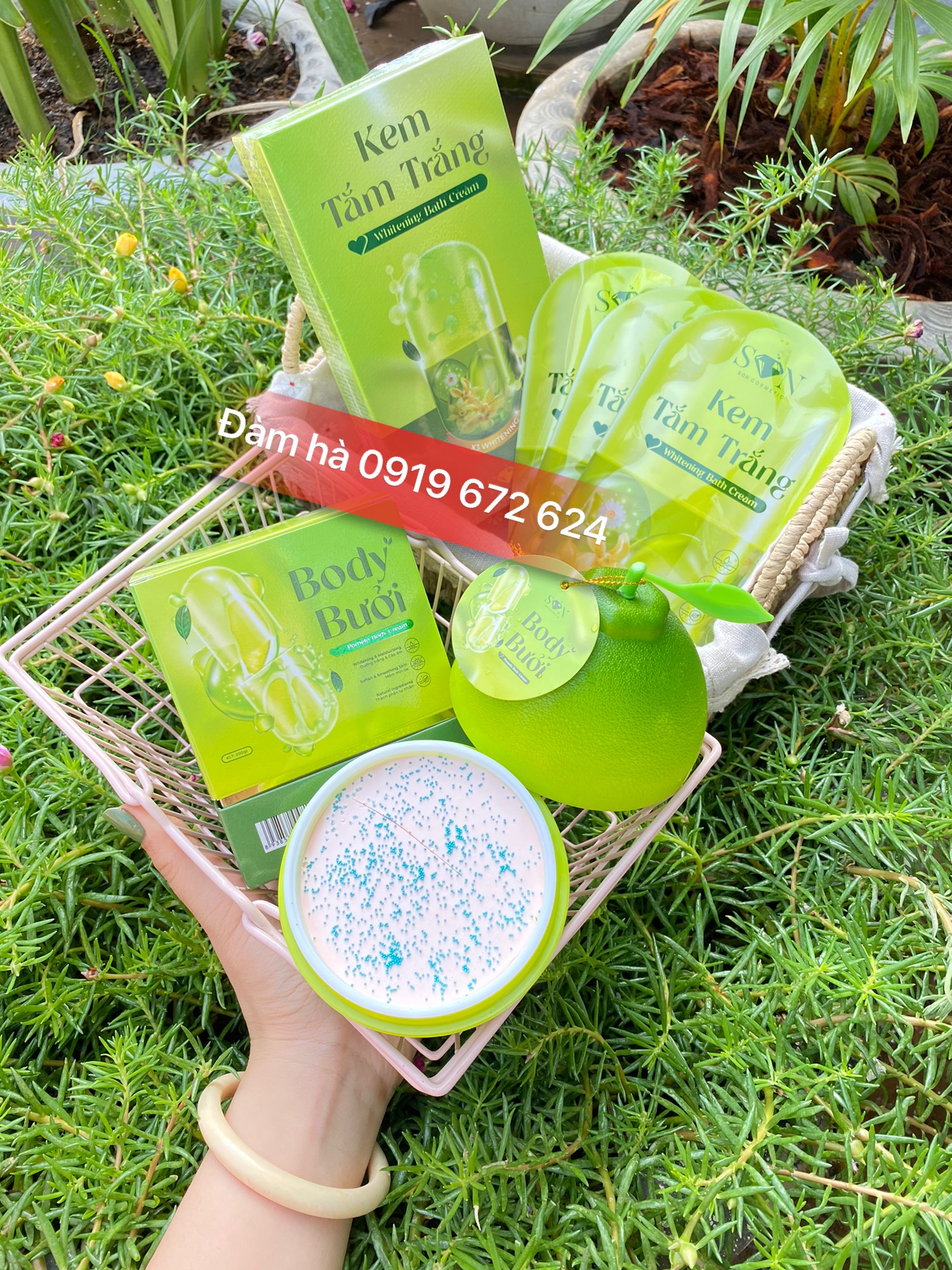 Kem body bưởi s.o.n tặng tắm trắng bưởi, kem body cốt ủ bưởi s.o.n, body vitamin ủ cốt bưởi