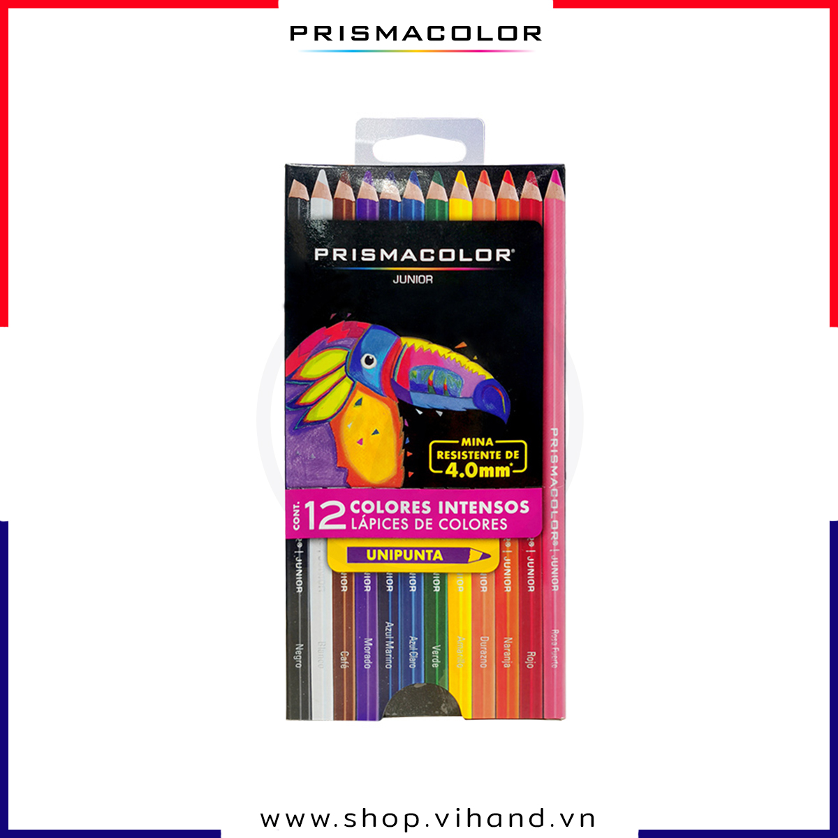 [HCM]Bộ bút chì màu phổ thông dành cho người mới Prismacolor Junior 12 Màu – Hộp giấy