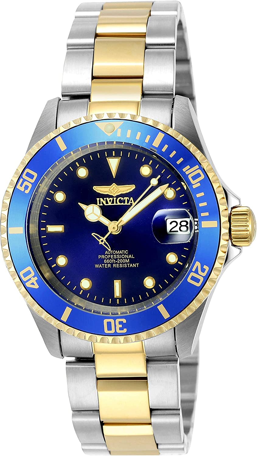 White and gold invicta on sale watch