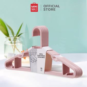 Bộ 10 Móc nhựa treo quần áo Miniso cao cấp, móc phơi đồ người lớn màu sắc nhẹ nhàng dể thương, siêu bền