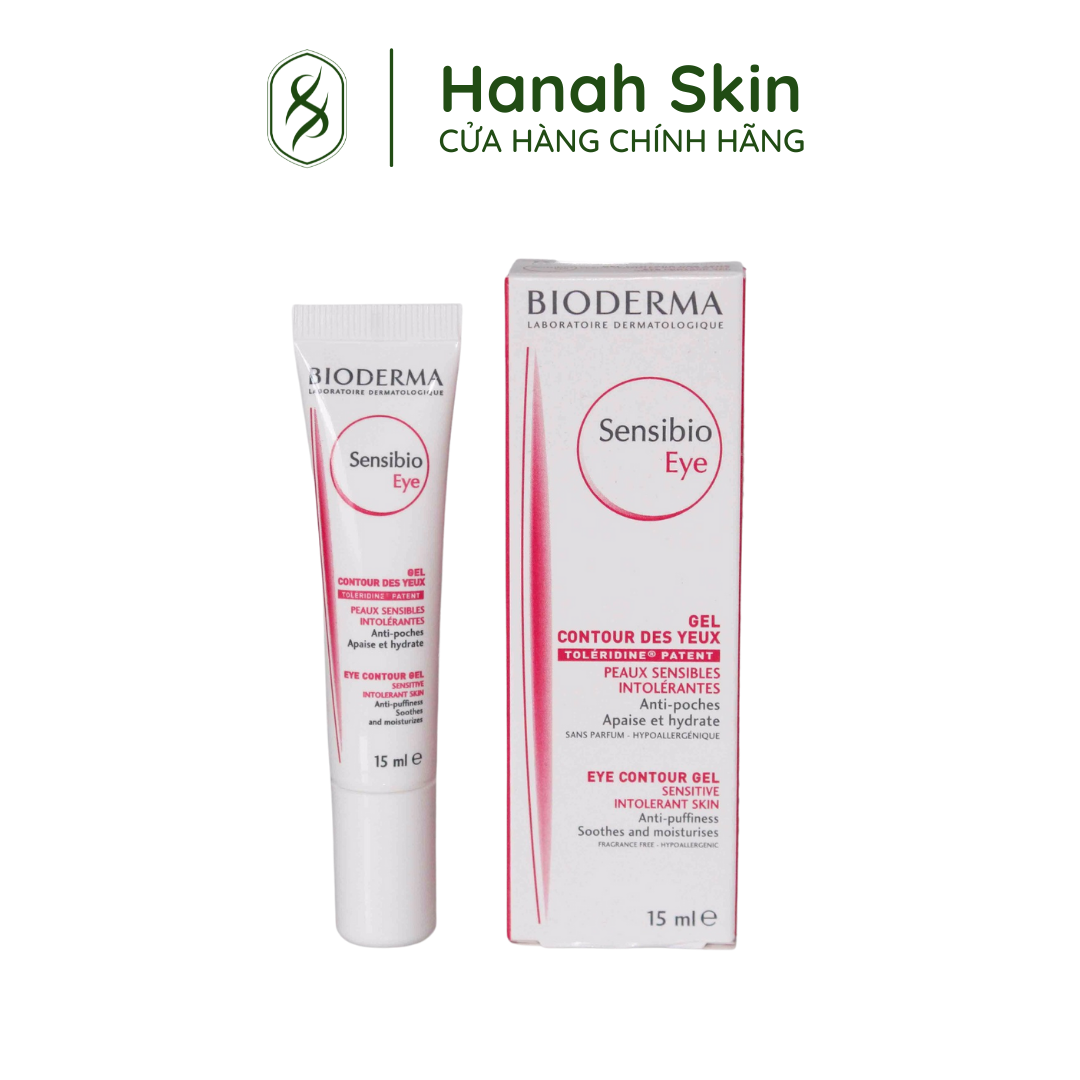 Kem dưỡng mắt bioderma sensibio eye 15ml - chống quầng thâm & giảm bọng mắt