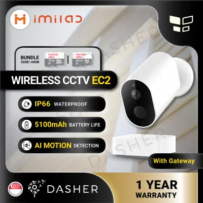 【Global Version】iMiLab EC2 XiaoBai Outdoor Smart Camera CCTV Battery Edition Waterproof IP66 with Gateway Hub (2)