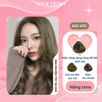 Thuốc Nhuộm Tóc Màu Nâu Rêu Thuốc Nhuộm Collagen Siêu Dưỡng | Thuốc nhuộm tóc Hiền Trinh