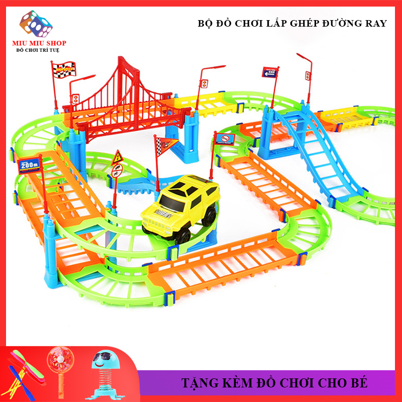 [Tặng Thêm Quà] Đồ Chơi Trẻ Em Phát Triển Trí Tuệ, Xếp Hình Lắp Ráp Đường Đua, Ray Ô Tô, Tàu Hỏa Nhiều Chi Tiết Dành Cho Bé, Bảo Hành 3 Tháng, Lỗi Đổi Mới Trong 7 Ngày Đầu Nhận Hàng