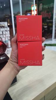 Phấn Nước Missha Đỏ ( 2 tone : 21 - Sáng Hồng và 23 - Tự Nhiên).