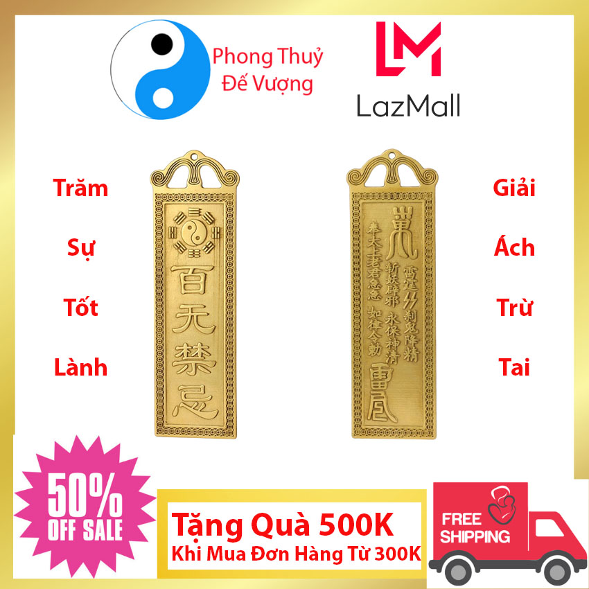 Lệnh Bài Trăm Sự Tốt Lành Hóa Giải Thị Phi Tai Ách Giúp Ngôi Nhà , Công Ty Bạn Luôn Gặp Nhiều May Mắn – Tránh Xa Điều Tiếng – Luôn Tràn Ngập Niềm Vui Hạnh Phúc Phong Thủy Đế Vượng