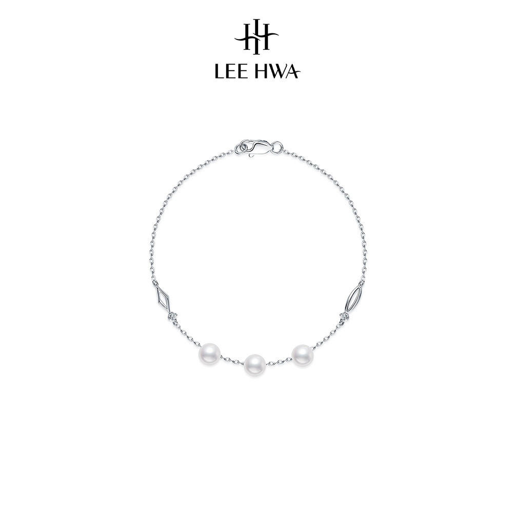 Lee Hwa Eternity 18K White Gold Bangle Classic Tennis Diamond