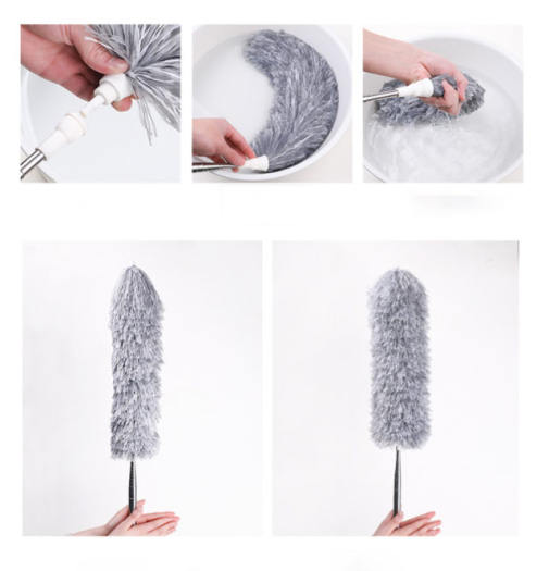 CHỔI QUÉT MẠNG NHỆN, TRẦN NHÀ THÔNG MINH - CHỔI LÔNG QUÉT BỤI, MÀNG NHỆN - CÁN INOX RÚT GỌN TIỆN LỢI - CHỔI QUÉT DỌN NHÀ CỬA THU GỌN, DỄ SỬ DỤNG