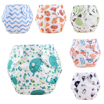 Tã Em Bé In Họa Tiết Hoạt Hình Tã Vải TPU Mềm Chống Thấm Nước Tã Trẻ Mới Biết Đi Có Thể Giặt Lại Có Thể Điều Chỉnh Kích Cỡ Quần Tập Luyện