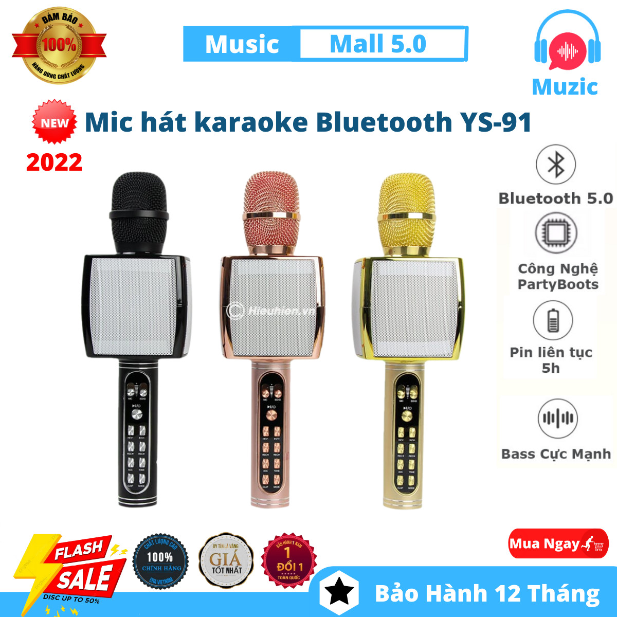 Micro karaoke bluetooth không dây , mic ys91 bluetooth , míc karaoke gia đình ,micro hát karaoke cực hay ys-91 3 in1 ,tích hợp loa bluetooth , âm thanh cực đỉnh. chất lượng âm bass cực ấm mic bắt giọng cực tốt bh 12 tháng lỗi 1 đổi 1
