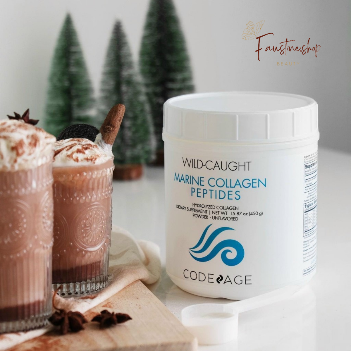 Marine Collagen PEPTIDES dạng bột thủy phân, giúp trẻ hóa làn da, căng mịn da của Codeage