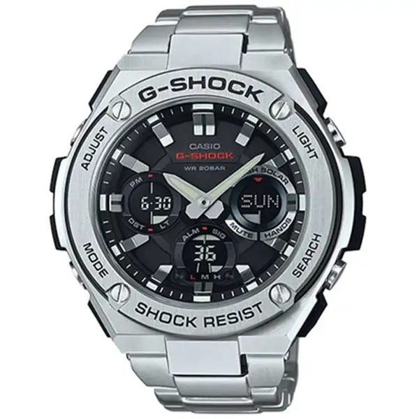 stainless steel casio watch