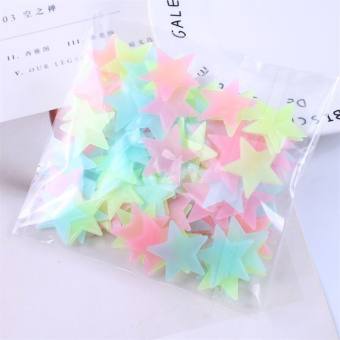 Bộ 100 Sao dạ quang phát sáng dán tường