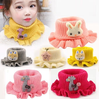 Khăn Len Ống Choàng Cổ Cho Bé - Khăn Choàng Cổ Giữ Ấm Họa Tiết Hươu Dễ Thương Cho Bé