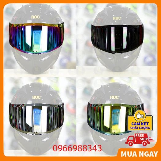 ✱✵♚ Kính Mũ Bảo Hiểm fullface ROYAL ASIA AGU ROC Các Dòng Mũ Fullface (Kính Thay Thế)