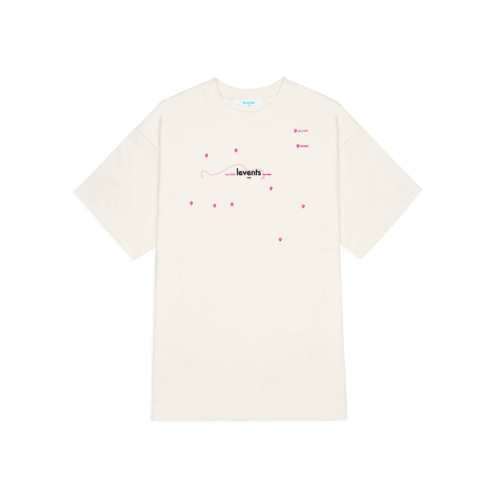 Levents - áo thun map tee/ cream local brand