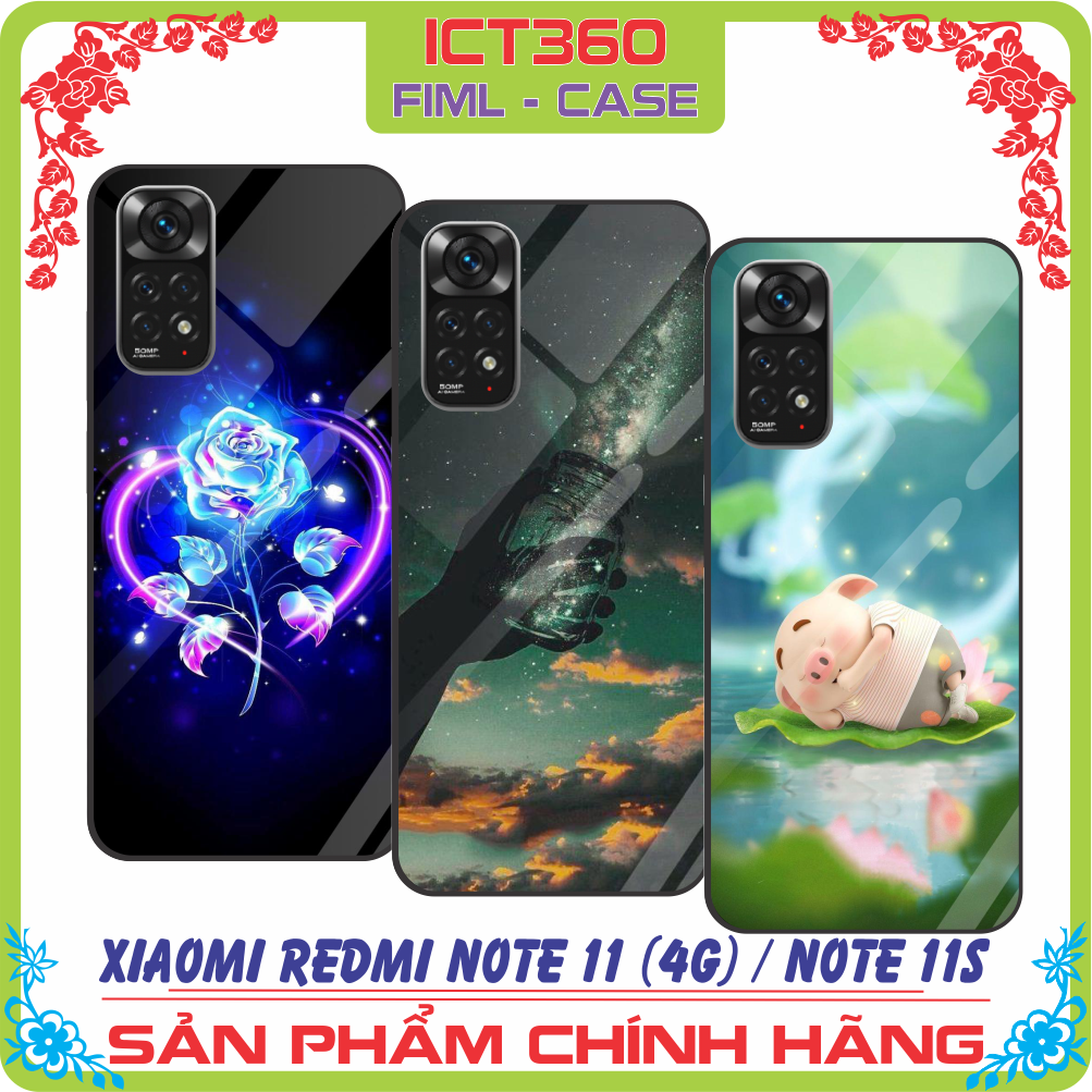 Ốp lưng kính Xiaomi Redmi Note 11 (4G) - Redmi Note 11S - Nhận in ảnh theo yêu cầu