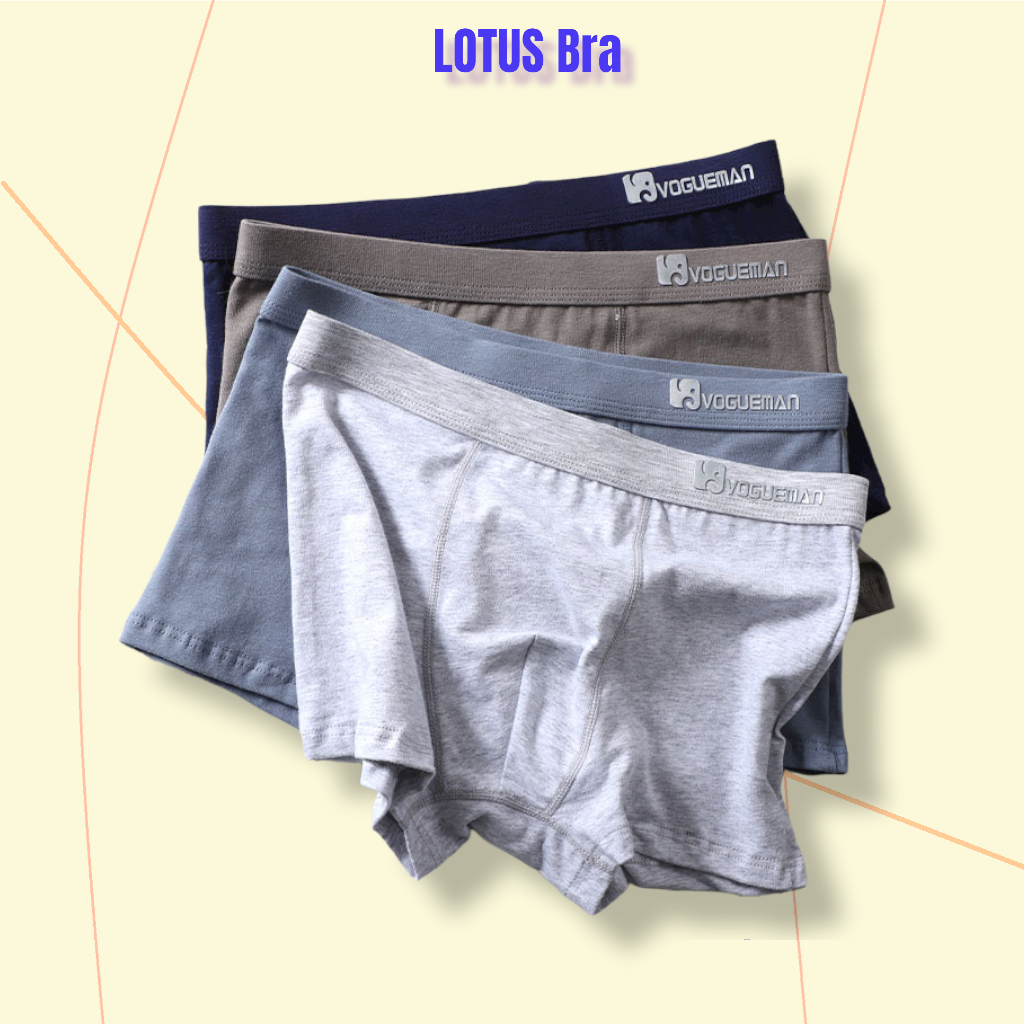 Quần lót nam boxer sịp đùi nam cotton cao cấp Men X6