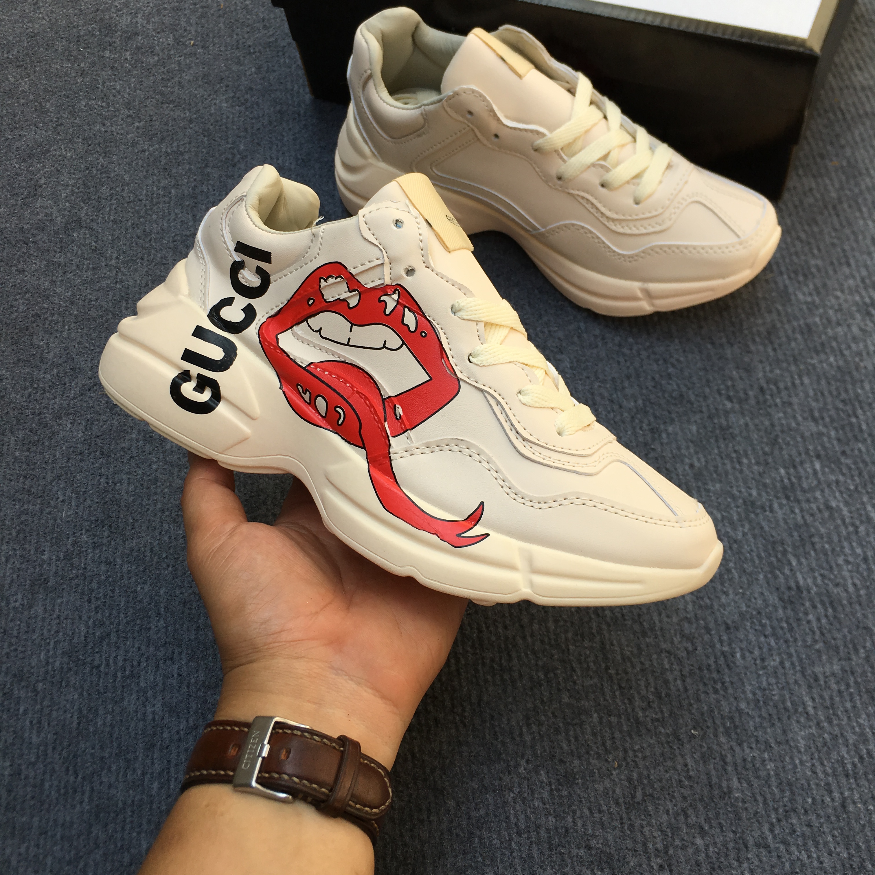 Giày gucci chunky môi thể thao nam nữ