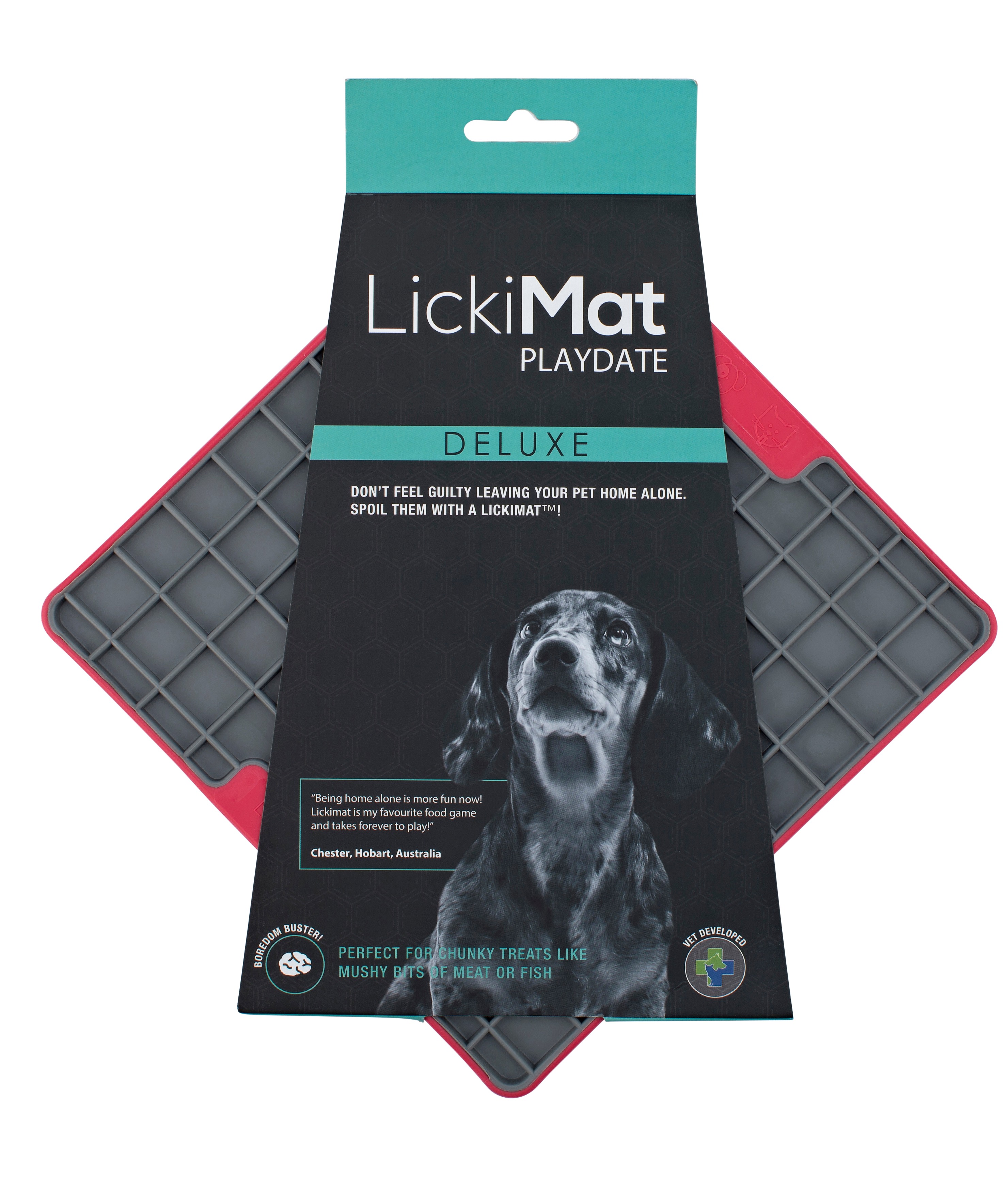 Lickimat Playdate Treat Mat For Dogs & Cats (DIFFICULTY LEVEL -EASY)