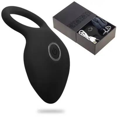 2020 penis ring Cock Ring Vibrating Adult Sex Toy for Couple USB vibro Ring Delay Premature Ejaculation Lock Fine cockring Men (1)