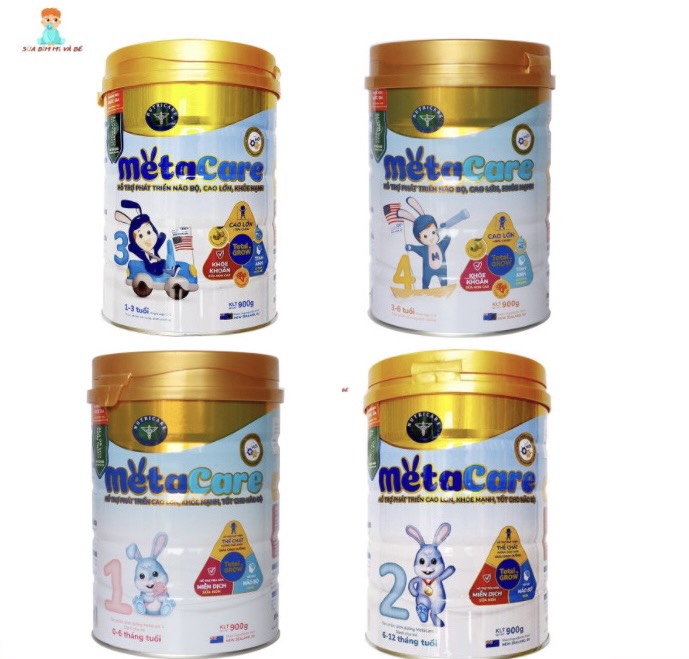 (Date mới) Sữa Metacare số 1,2,3,4 900g