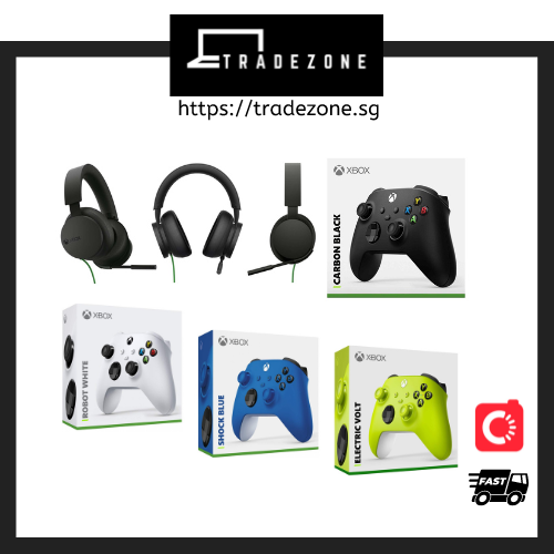 Microsoft Xbox Stereo Wired Headset And Wireless Controller Bundle