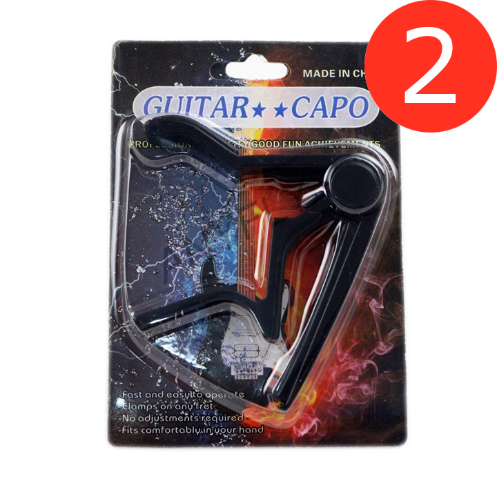 Capo guitar dùng cho đàn acoustic và classic bằng kim loại/nhựa màu đen