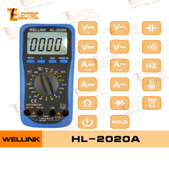Wellink HL - 2020A Đồng Hồ Đo Điện Đo Tụ Đo Tần Số Đo Nhiệt Độ Wellink HL 2020