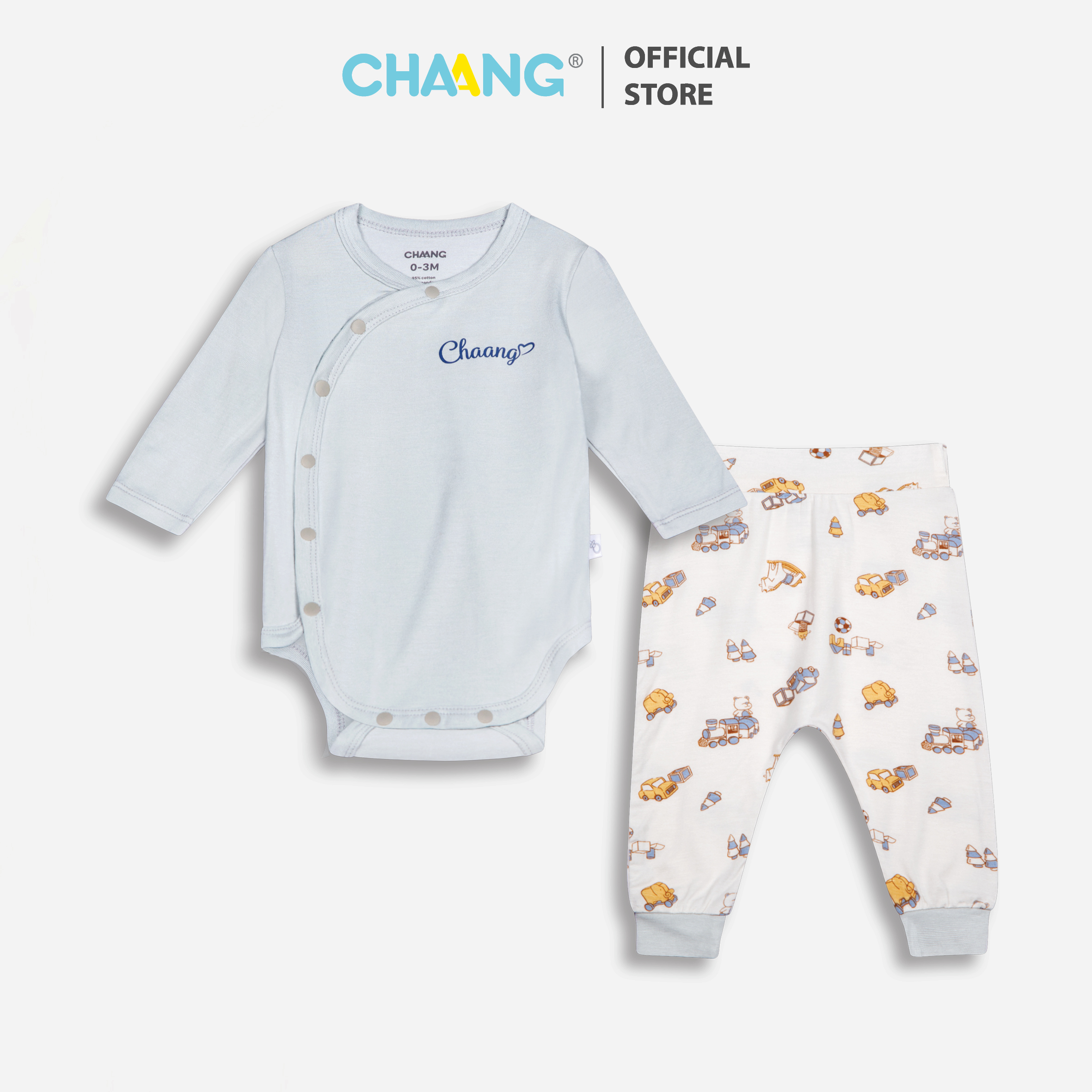 Bộ Bodychip Cúc Chéo Active Ghi Chaang