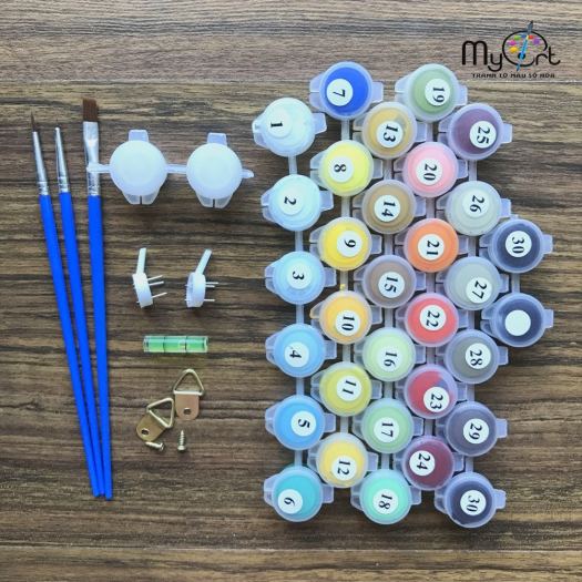 ∈¤ Tranh sơn dầu số hóa tự tô màu theo số - Bộ sưu tập tranh mèo con cute dễ thương Tranh hoạt hình thú cưng