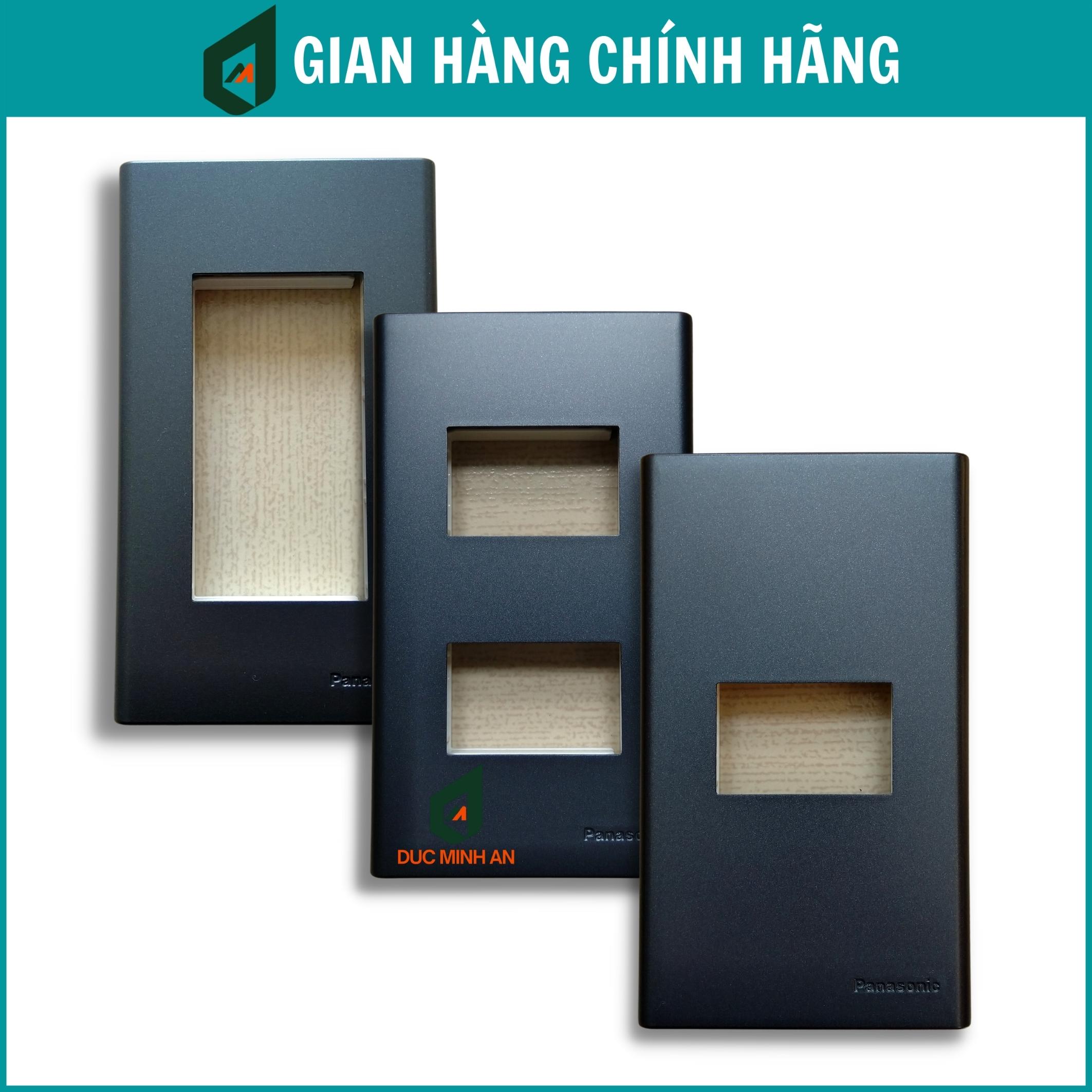 Mặt công tắc ổ cắm màu đen Panasonic chính hãng - Mặt 1 công tắc, mặt 2 công tắc, mặt 3 công tắc màu đen ánh kim