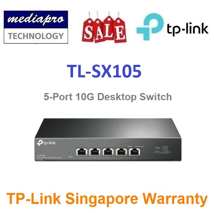 TP-Link Omada 5-Port 10G スイッチングハブ DS105X DS105X | Omada 5-Port 10G Desktop Switch | Omada by TP-Link